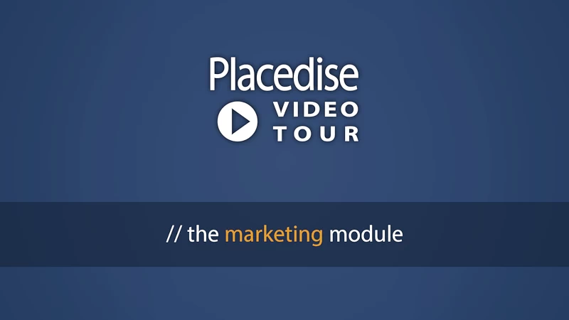 Placedise tour - Marketing Module